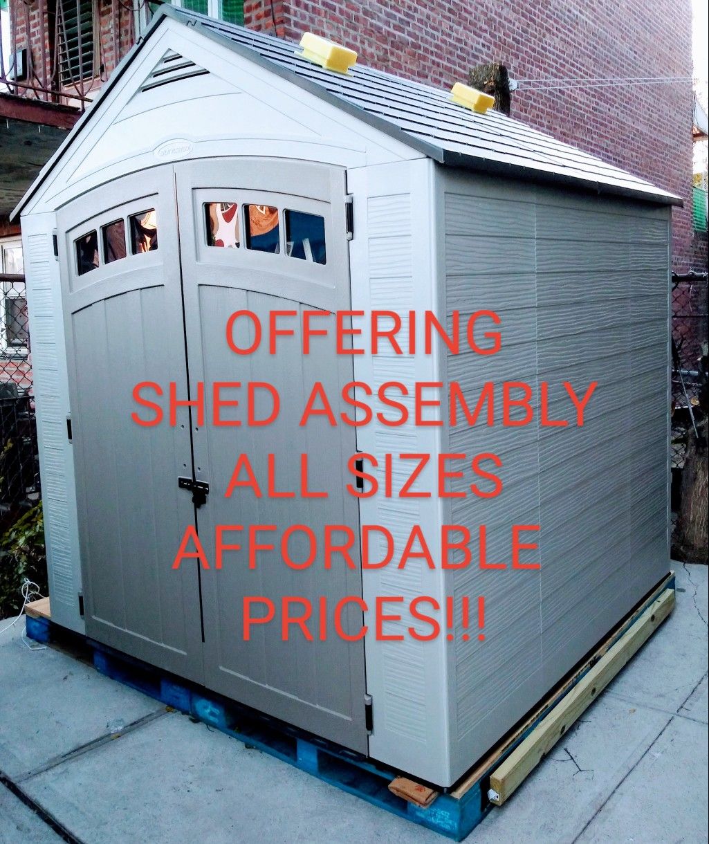 Shed Assembly, Yard cleaning