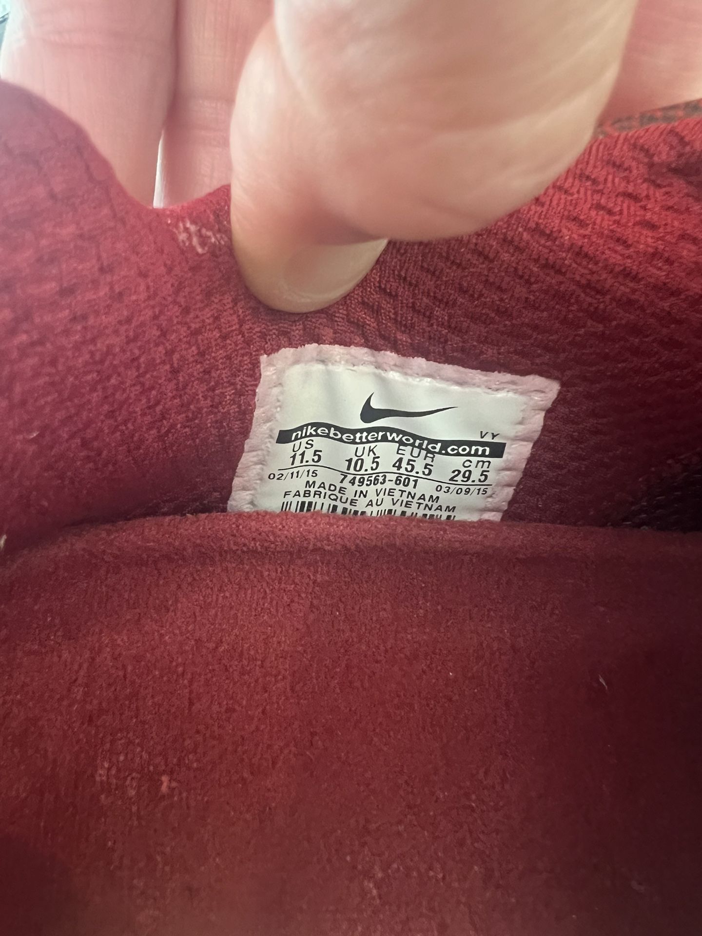 Authentic Nike Paul Rodriguez Elite SkateBoard Sneaker Team Red