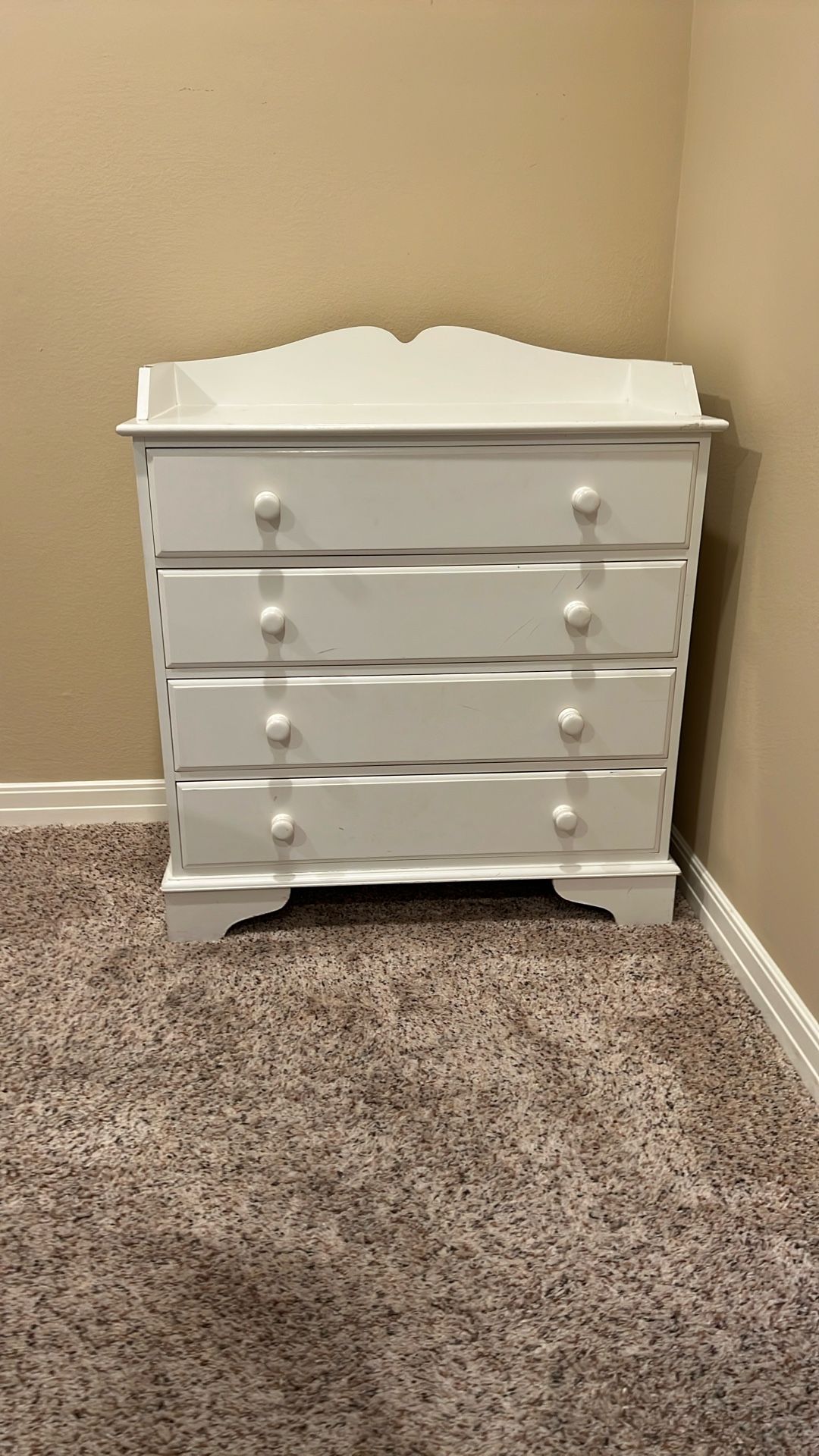 White Dresser - Solid Wood
