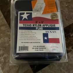 Texas Nylon Appliqué Flag 3’ X 5’