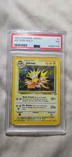 ⚡ 1999 Pokémon Jungle Jolteon Holo PSA 7 ⚡