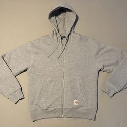 Stussy Double Face Label Heavyweight Zip Hoodie Brand New DS