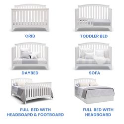 Delta Children Waverly 6-In-1 Convertible Crib [STILL IN BOX]