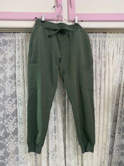 Mandala green scrub pants