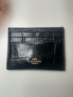 Original card holder wallet real leather black