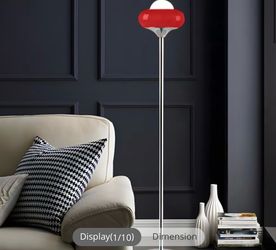 Macron Style Floor Lamp, Red