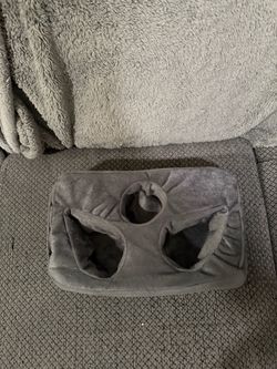 Couch cup holder pillow