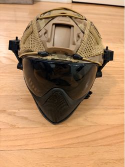Airsoft helmet and mask