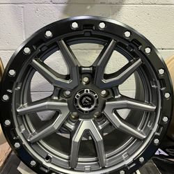 17”x9” ANTHRACITE FUEL-REBEL WHEELS FOR SALE!!!! 5x127