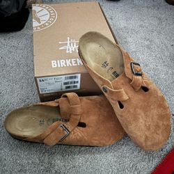 Birkenstock X Stussy Boston Clog Size 10 Carmel Color 