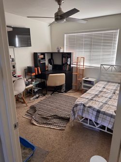 Twin bed frame with electric outlets and twin mattress