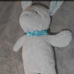 Giant Blue Stuffed Bunny