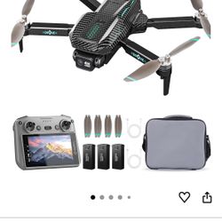 New! GPS Drone with 4K Camera for Adults, FPV RC Quadcopter, 90-min Flight Time, Auto Return, GPS Follow, Circle Fly, 5-inch LCD Tablet Screen, Brushl