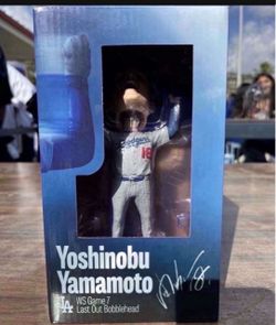 Dodgers Yoshinobu Yamamoto Last Out Bobblehead