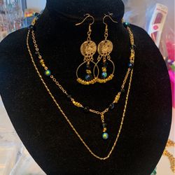 Earring And Necklace 3-pc Set