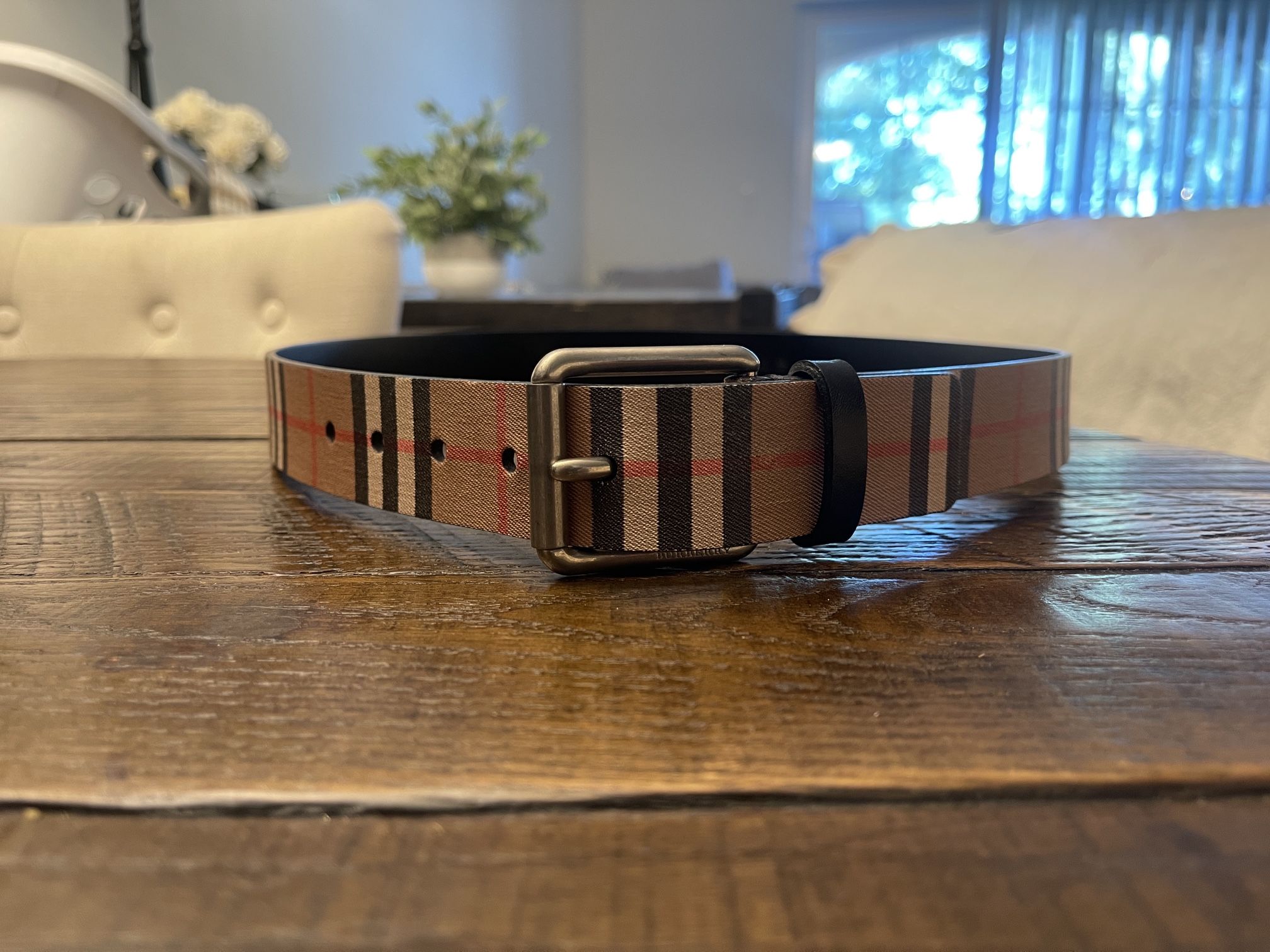 Authentic Burberry belt Leather belt Burberry Brown size 95 cm in Leather - 42775235 main image 3