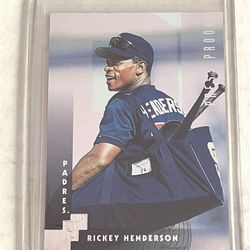 96’ Donruss Baseball Silver Press Proof Ricky Henderson /2000