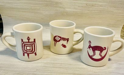 PIPISTONE Ancient Mimbreno Indian Mugs
