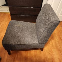 Gray Fabric Side Chair