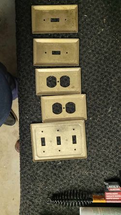 Vintage Brass Cover Plates