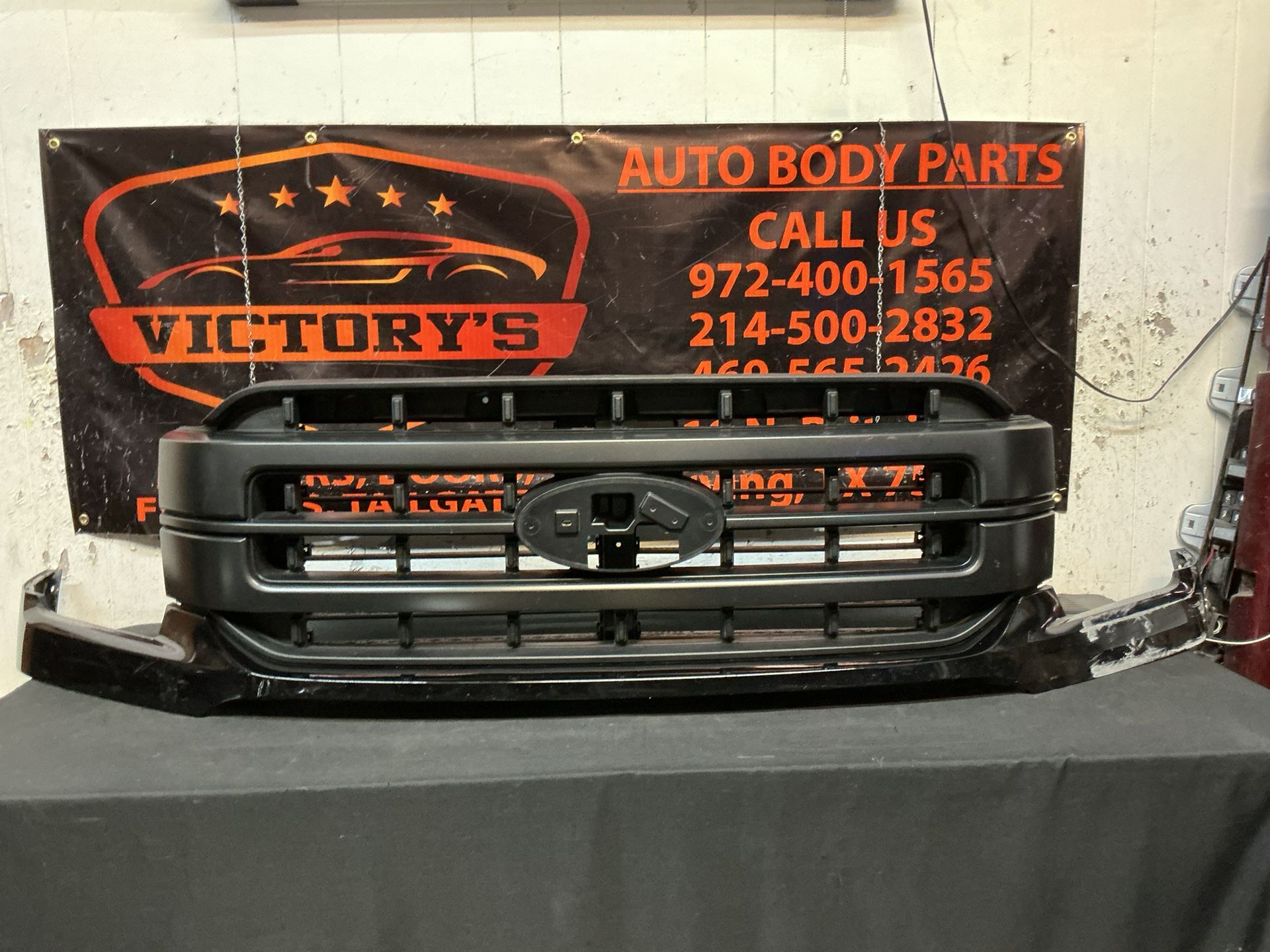 FORD F150 GRILLE 2021-2023 with VALANCE and SHUTTER OEM