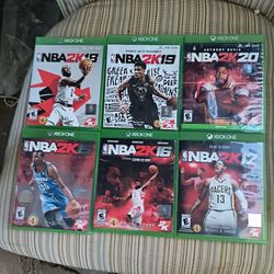 XBOX ONE NBA 2K15, 16, 17, 18, 19, & 20
