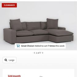 Living spaces sofa shuffle II brown
