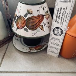 Candle Shade And Plate