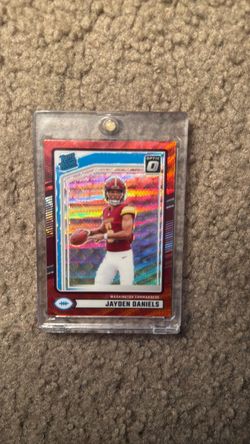 Jayden Daniels Rookie Red Optic Rated Rookie Raw