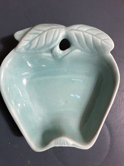 Stove top apple spoon holder vintage ceramic