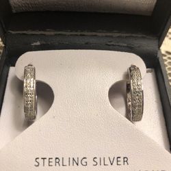 NEW Sterling Silver 1/2 CT Total Weight Diamond Earrings