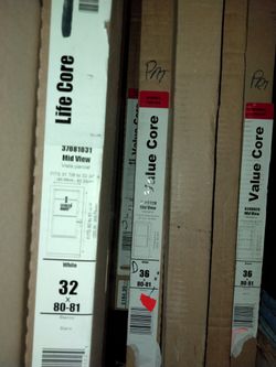 32"  X 80-81" White  Larson Midview Screen Door 0288310