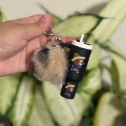 Labubu Mini Cup Keychain 