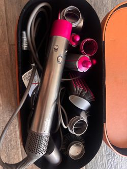 First-generation Dyson Air wrap styler Complete Nickel/Fuchsia