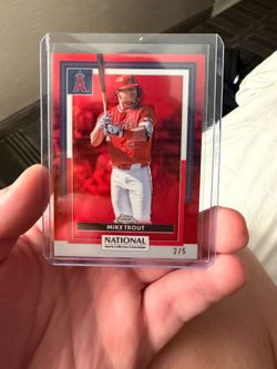 2026 National Sports Collector's Convention (NSCC)  Mike Trout 2/5 True Red Refractor