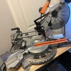 Ridgid 12in Dual Bevel Miter Saw 