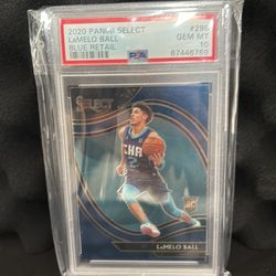 2020 PANINI SELECT | BLUE RETAILLaMELO BALL 298 GEM MT PSA 10