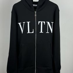 VALENTINO ZIP UP HOODIE SWEATSHIRT 