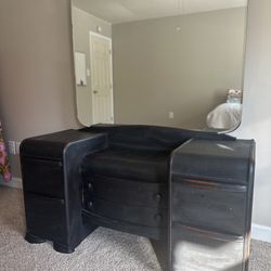 Vintage Black Vanity 