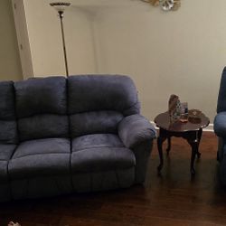 Microfiber Sofa And Recliner