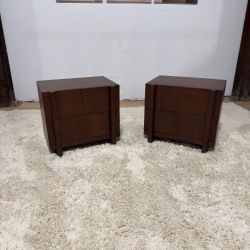 Article Ayra 2-Drawer Nightstand Walnut