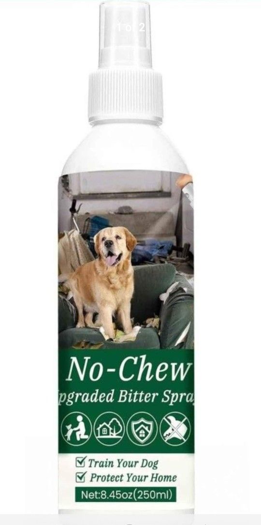 NEW! No Chew Spray for Dogs & Cats, Bitter Apple Spray to Stop Chewing or Biting 8.45 oz.