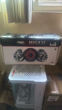 REVO 8 V3 8-inch marine coaxial speakers with RGB lighting