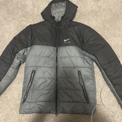 Double zip up puffer jacket 