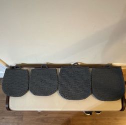 IKEA Set of 4 (2 big, 2 small) Hanging Loop Baskets/Bags Gray