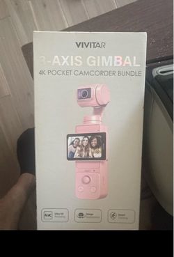 Vivitar 3-Axis Gimbal 4K Pocket Camcorder Bundle