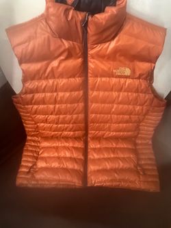 The North Face Orange Puffer Vest