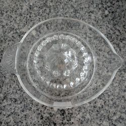 Vintage clear glass citrus squeezer