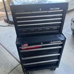 Toolbox Combo Husky and Craftsman Tool chest 