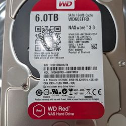 WD Red 6TB NAS Hard Drive (WD60EFRX)
